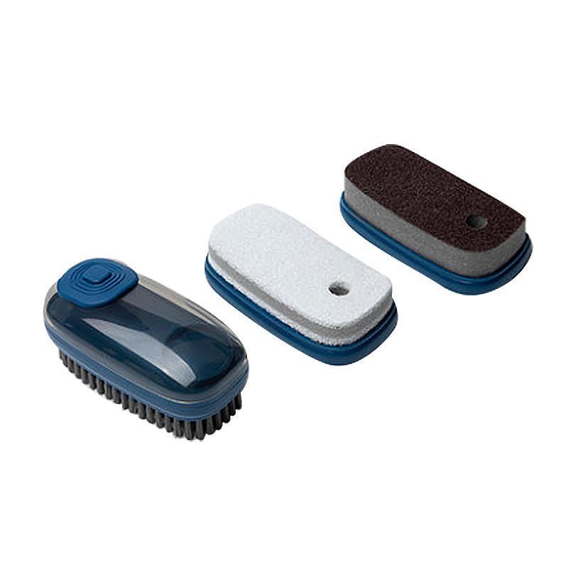 Shoes Brush Plastic Dispensing Clothes Cleaning Brush Household Laundry Washing Tool Household Clean Brush
 (brush + sponge + scrub)