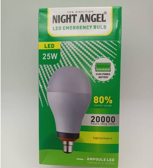 NIGHT ANGEL High-Quality 20W/25W Emergency Machine Rechargeable Home Light Led Bulb B22