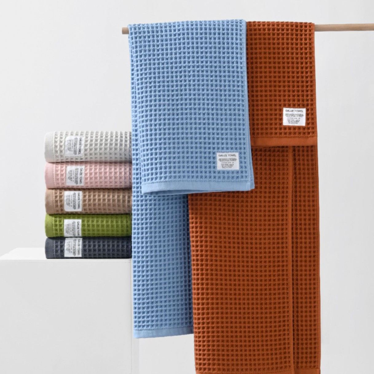 Gauze waffle adult and children's bath towels, thick and easy to dry