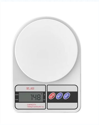 LCD Display Electronic Digital Kitchen Food Scale - White