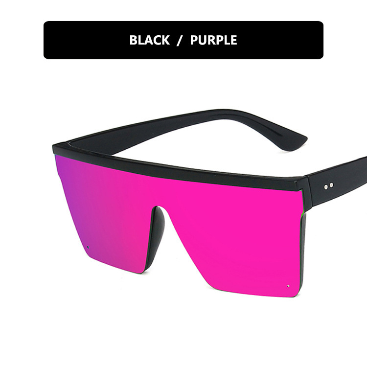New street photo driving retro trend big frame one-piece sunglasses 6979