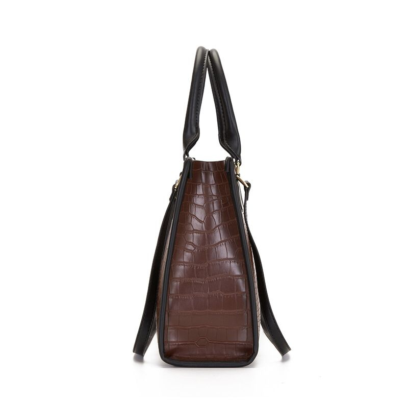 Cross-border Women's Bag Handbag Fashion Three-piece Bag Handbags Textured Shoulder Bag Crocodile Pattern Female Bag