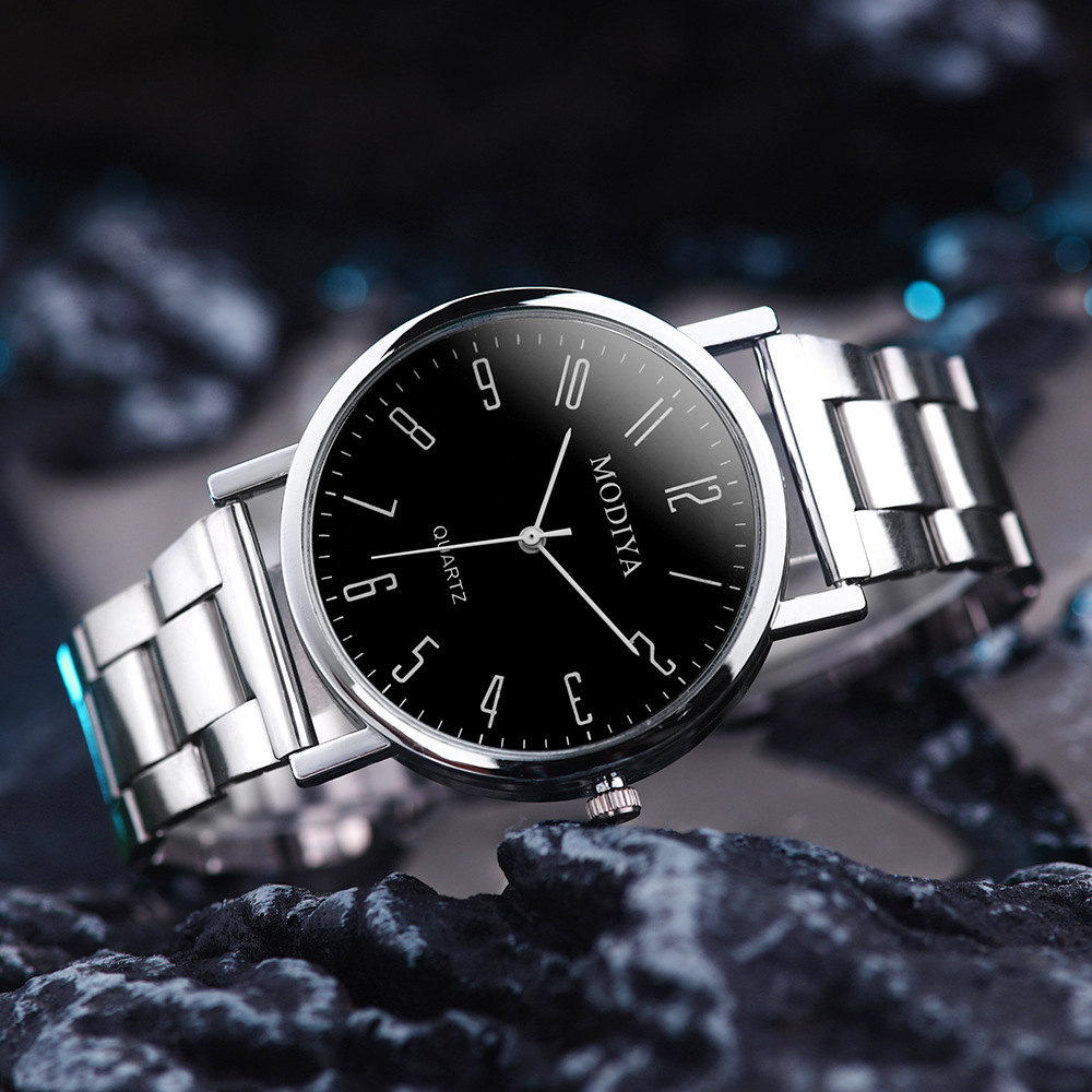 GD253-J Round Alloy Band Quartz Men Watch Fashion Business Watch Simple Style Watch 38MM