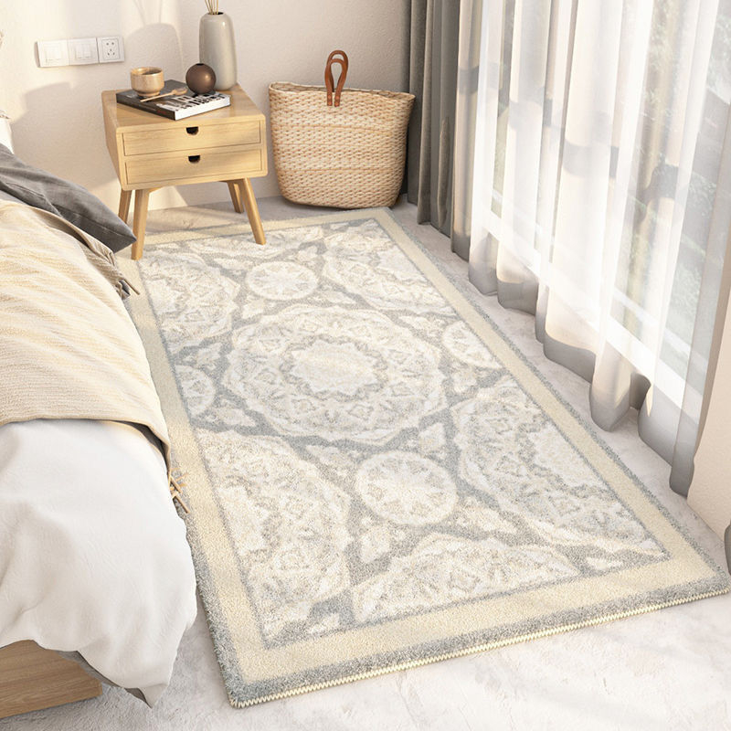 Soft Carpet For Bedside Customized Bedroom Decor Rugs Thick Strip Floor Mats Tea Table Rugs For Living Room 100*160CM
