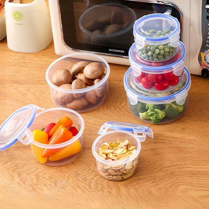 Reusable Stackable Plastic Lunch Box features drop-resistant and durable texture, suitable for microwave heating, refrigeration and fresh-keeping storage. Space-saving stackable design keeps kitchen and refrigerator tidy