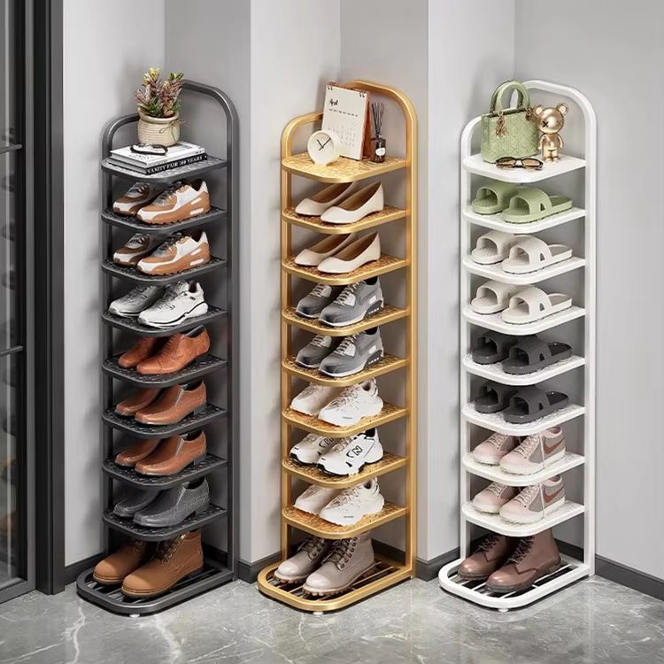 HOME 8 Tiers Shoe Rack Space Saving Vertical Single Pairs Sturdy Shoe Shelf Storage Organizer