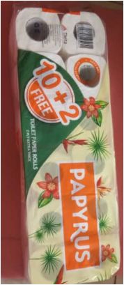 PAPYRUS TOILET PAPER ROLLS-2 PLY EXTRA THICK