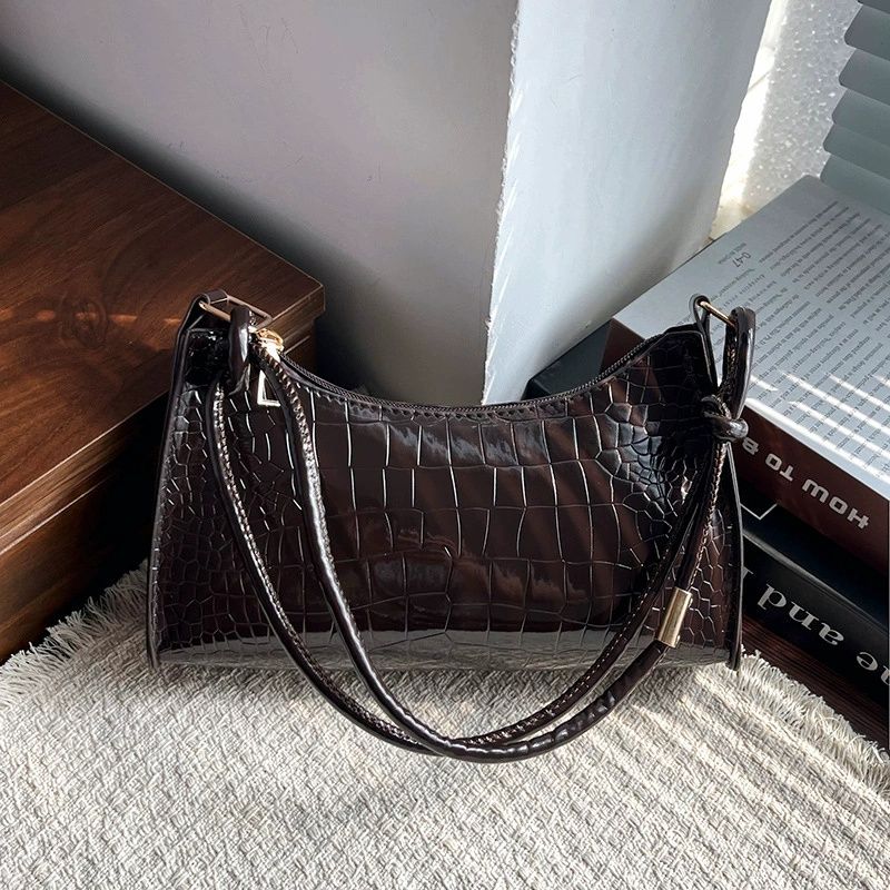 Women's French Niche Design Underarm Bag, Fashion Handbag Single Shoulder Bag, Texture Versatile Ins Style Casual Bag
