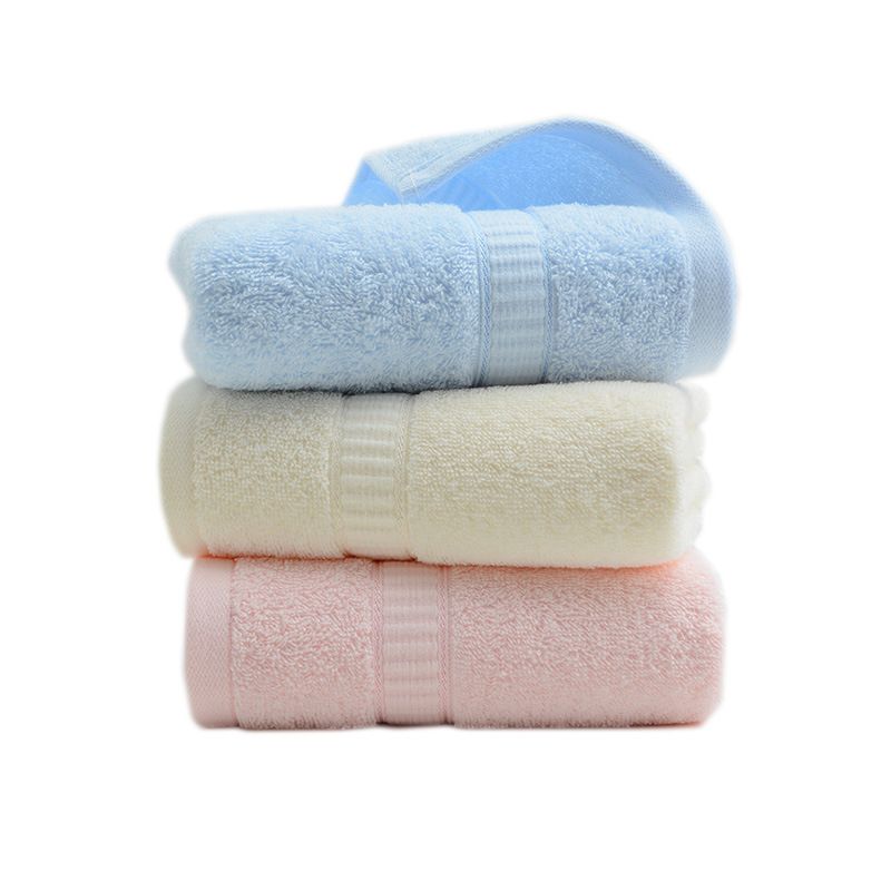6717 Cotton Bath Towels, Plain Soft & Absorbent Bathroom Towels with Embroidery Logo
