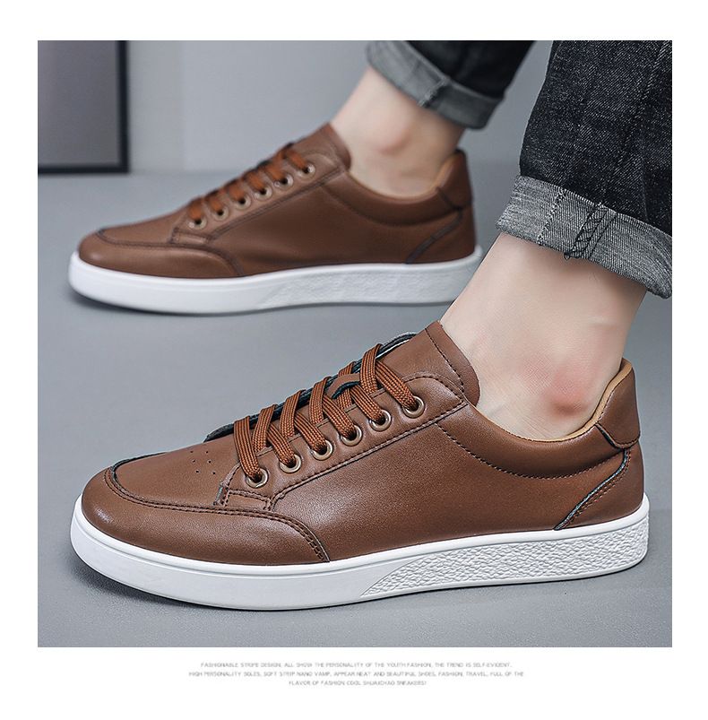 2024 autumn new men's shoes street board shoes Male Korean version student men's small white shoes Fashion casual shoes Fashion shoes G138