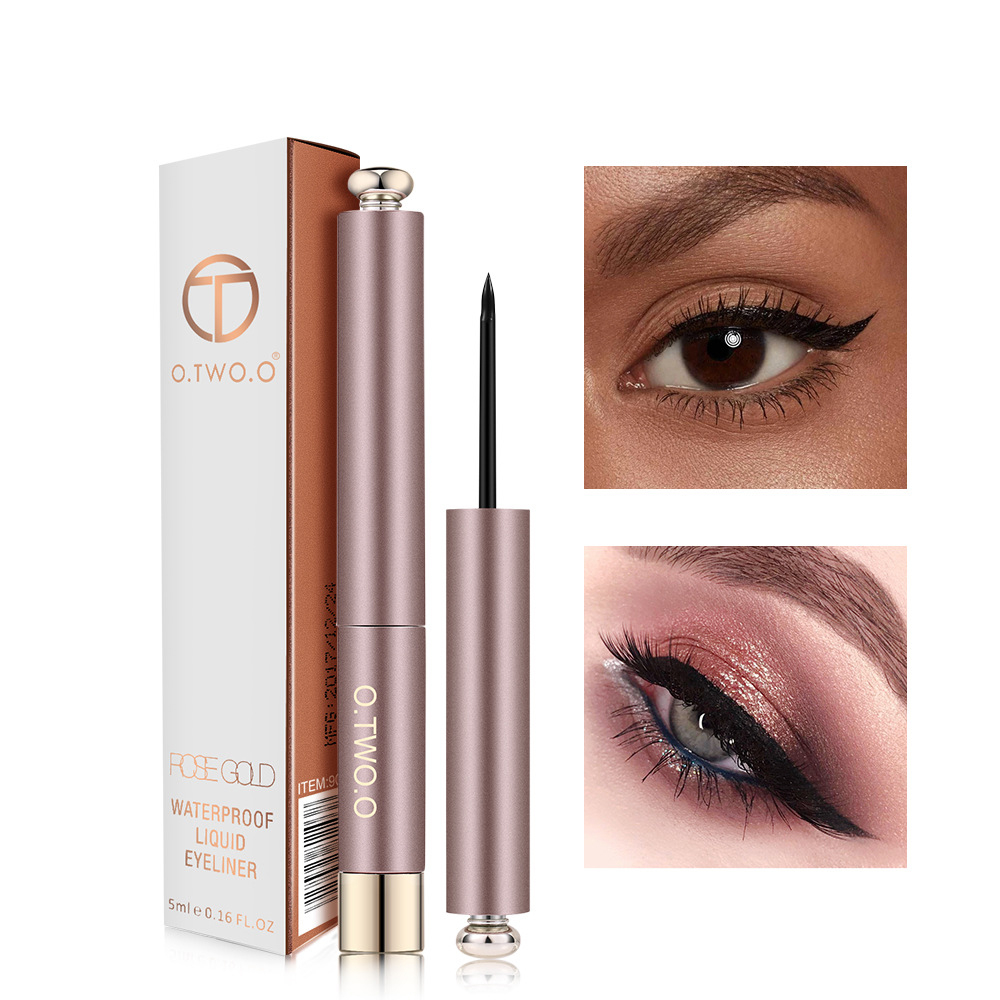 O.TWO.O Liquid Eyeliner Pencil Waterproof Black Eye Liner Pen Long Lasting Super Slim Eye Liner Pencil Quick Dry Eyes Makeup Kit