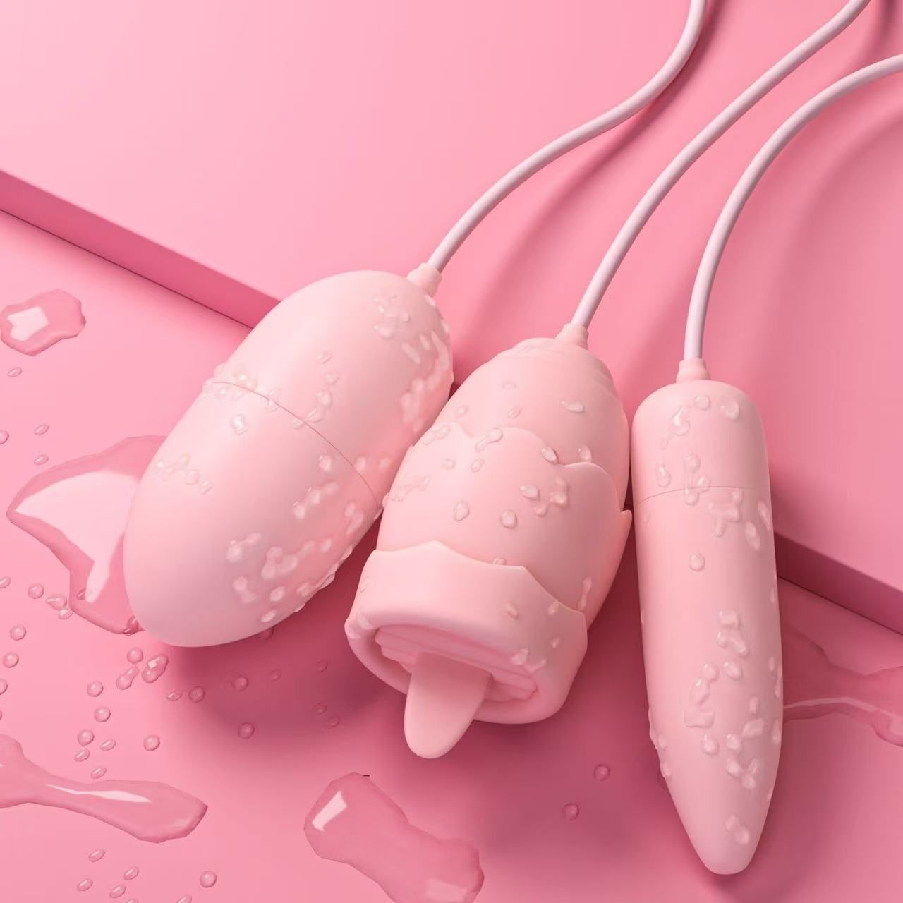 AUNONT Vibrator jumping egg double jumping egg female products massage waterproof silicone stick vibrator rechargeable vibration masturbation sex equipment
