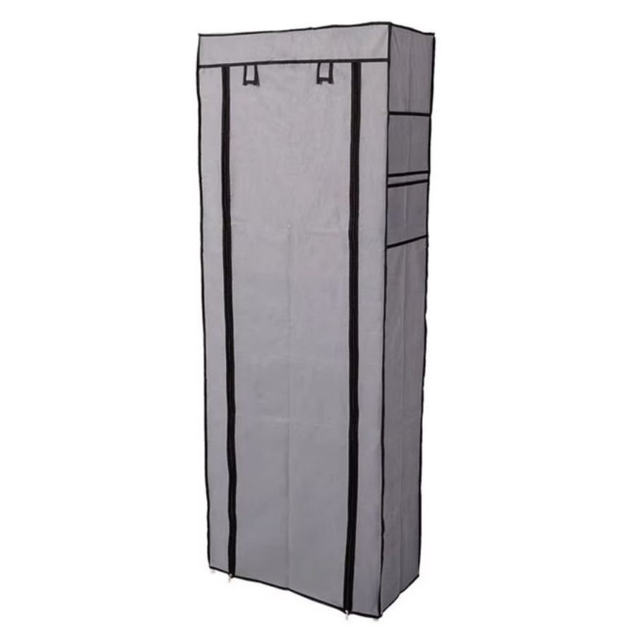 9 Tier Dust-proof Shoe Rack - Black/Grey