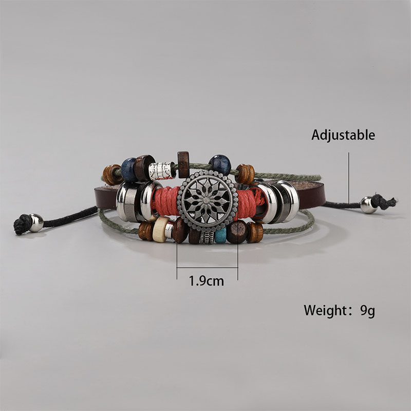 Women Lady Bohemia Wind Beaded Multi-layer Hand Woven Bracelet Jewelry
