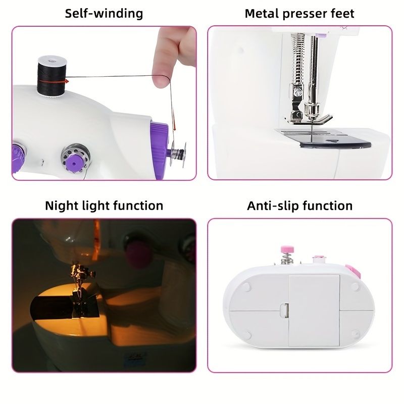 Small electric sewing machine, home portable table tailor sewing machine, no battery required