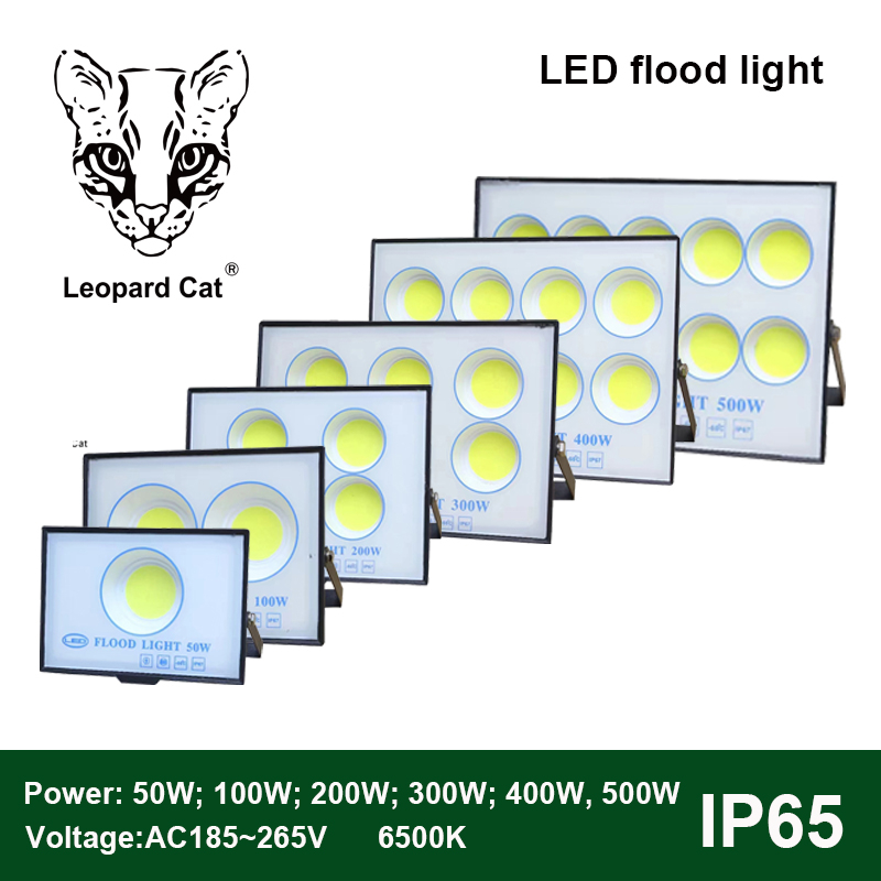 Leopard Cat LED COB Floodlight 500W  400W 300W 200W 100W 50W Flood Light Outdoor Lighting 220V Spotlight IP65 Modern Waterproof Outdoor Led Garden Lamp