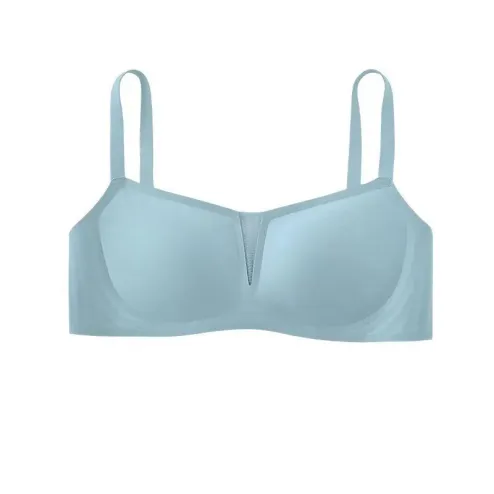 Woman Bra Strapless Summer Thin Small Chest Gathered Without Steel