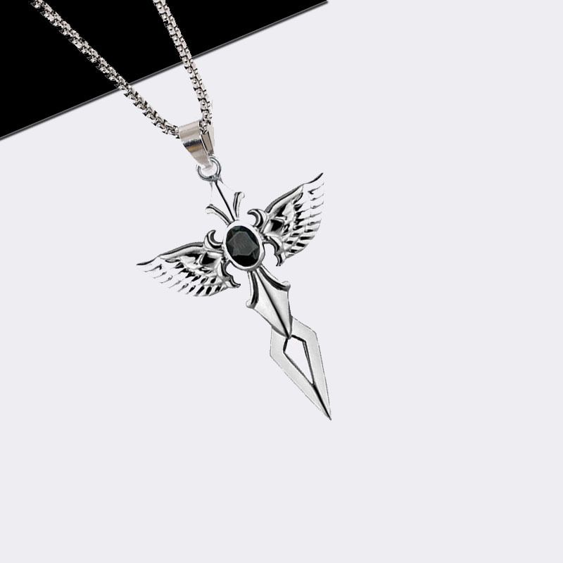 Stainless steel cross pendant necklace free shipping men boy Hip hop necklace