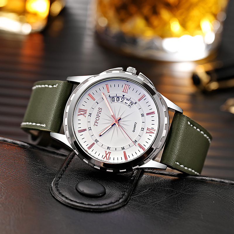 PD660 Classic Brand Fashion Quartz Stainless Steel Genuine Leather Design Wrist Man Designer Watches