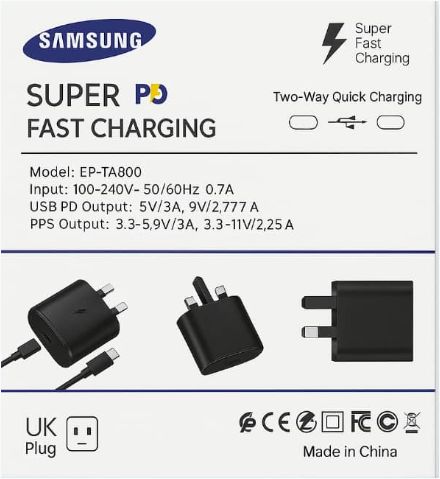 Genuine 120W Super Fast Charger Plug USB-C Type C
