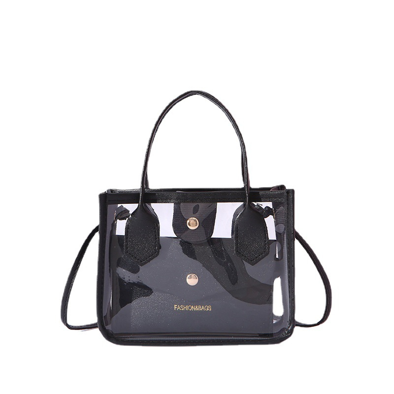 #1587 women's transparent handbag bag mother and child bag hot stamped print cross-body bag elegant girl backpack