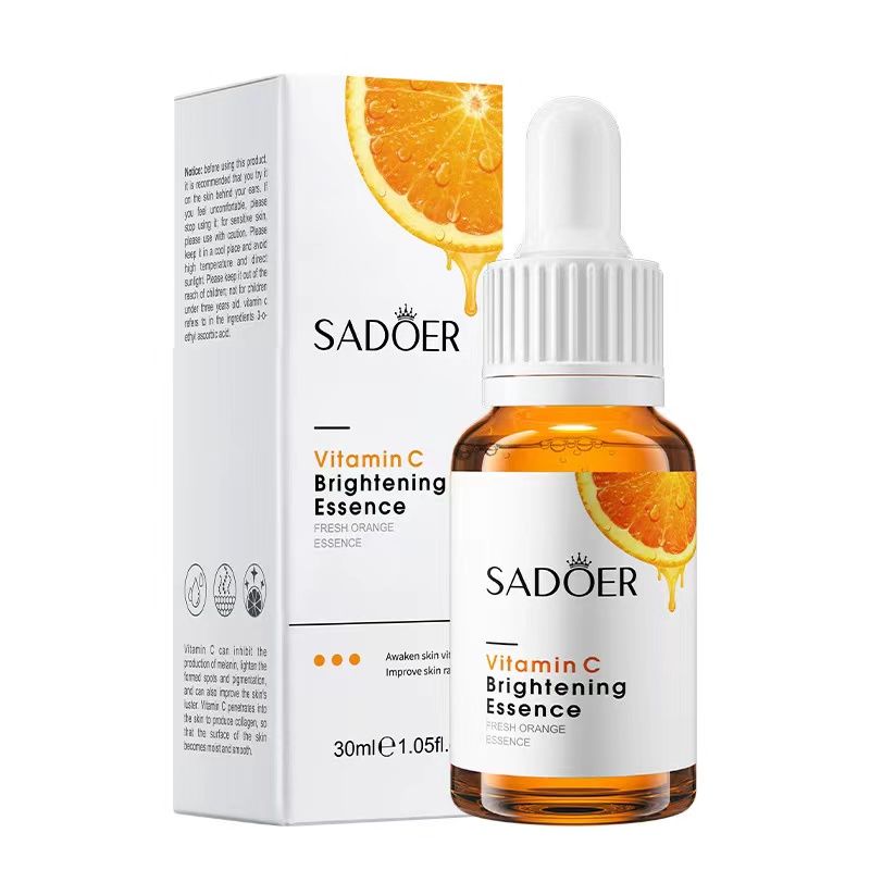 SADOER Organic Orange Extract Essence Whitening Serum Vitamin C Skin Rejuvenating Revitalizer Facial SerumVC Essence