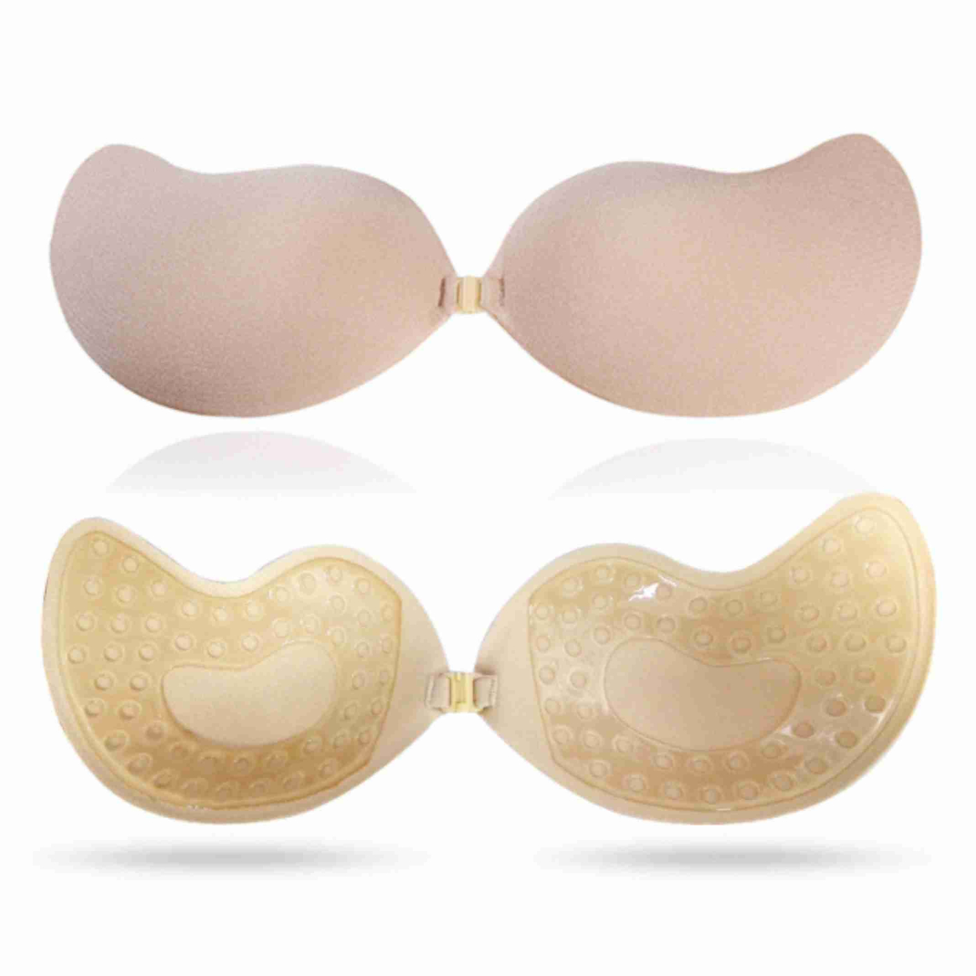 Invisible underwear, mango bra, silica gel non steel ring invisible underwear, strapless breast patch, and enlarged thin wedding dress gathering breast patch
