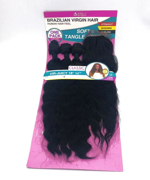 Noble's VIR-JUICY 18" 3 + 1PCS 220G Hair Extension  