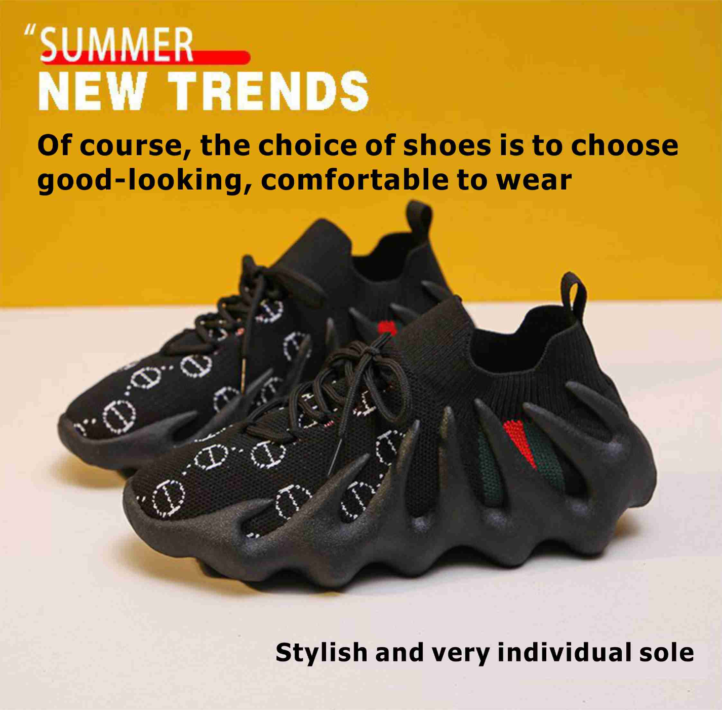 Ladies sneakers, New dad shoes thick-soled color volcano shoes, Flying octopus coconut shoes, White sneakers, Black sneakers,