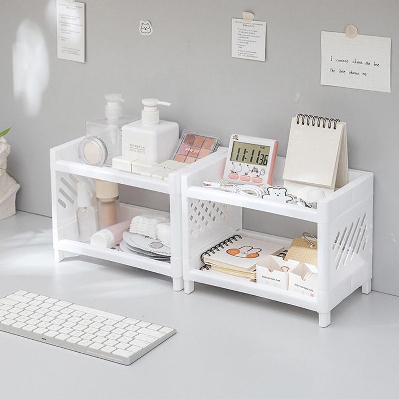 Multi functional storage rack ，Double layered desktop storage rack ，Bedroom cosmetics storage rack free shipping