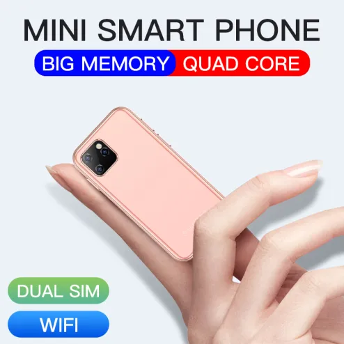 Mini Sized Smartphone SOIES XS11 Google Play Ultra Thin Small Android Phone  Gree