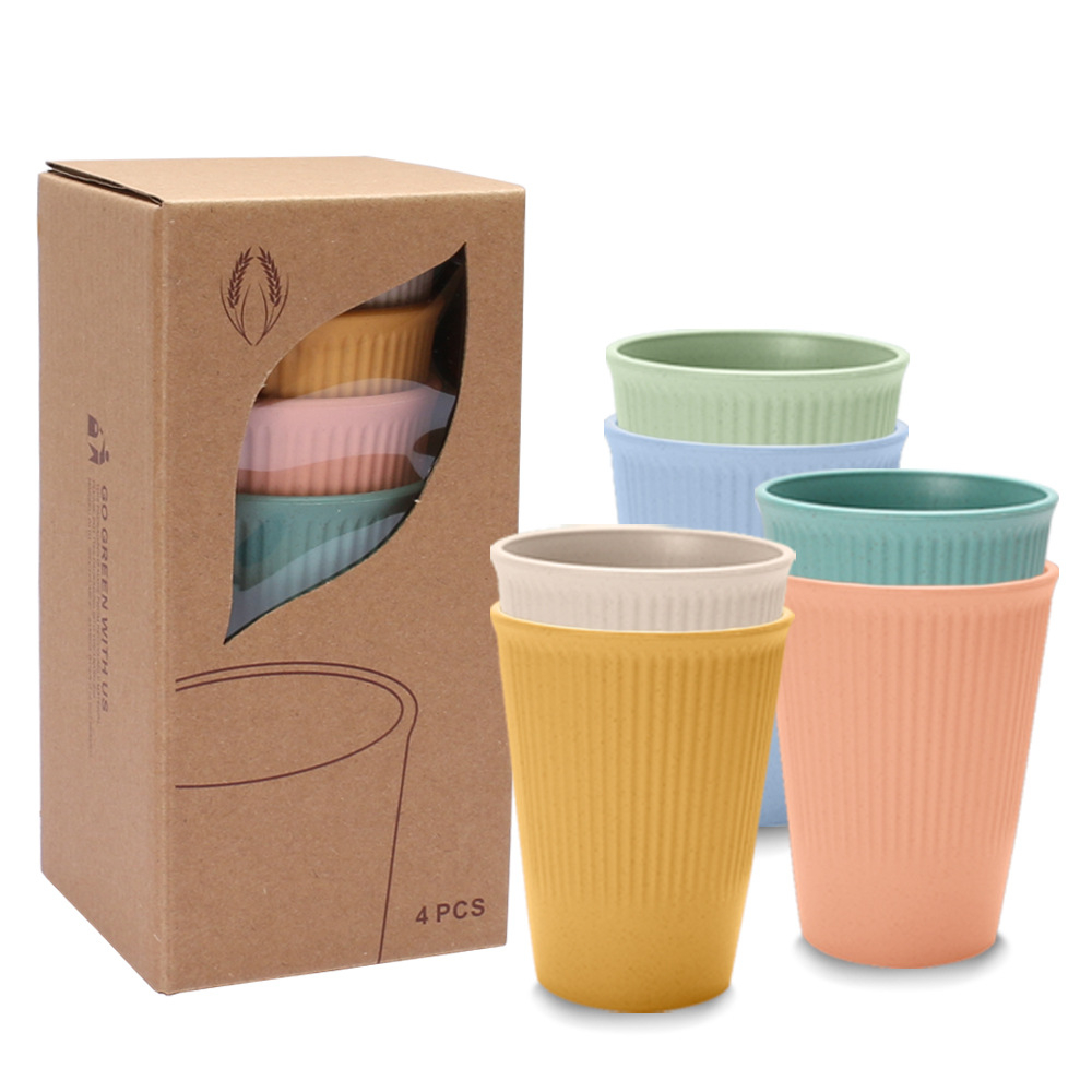 Wheat Straw Cups Water Cup Brushing Cup Household Drinking Water Drink Cup Coffee Cup
