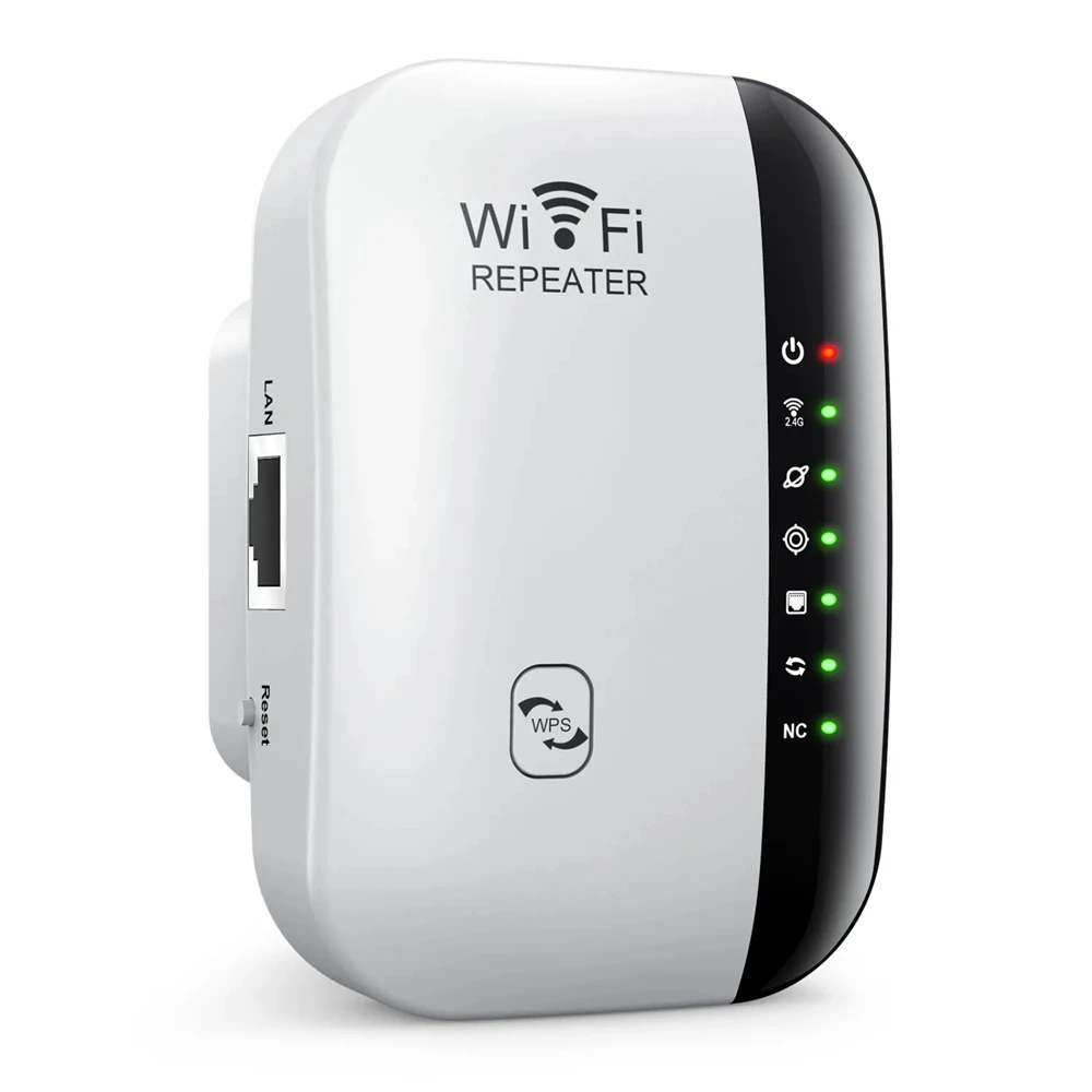WiFi Amplifier 2.4G Router Wifi Range Extender 300Mbps Wireless WIFI Repeater Wi-Fi Signal Amplifier 802.11N Network Card Adapter for PC UK Plug