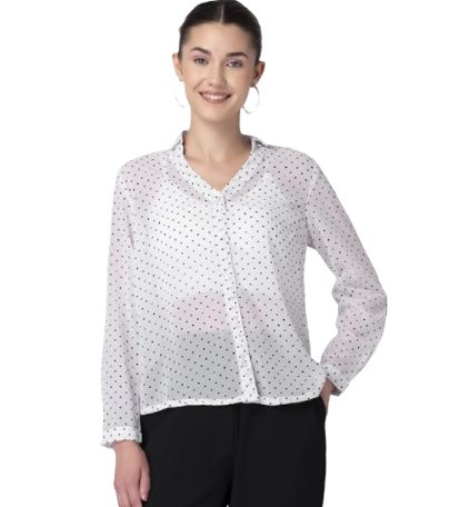 New Design Women's Sweet Blouse Lantern Long Sleeve - Office Ladies Long Sleeve