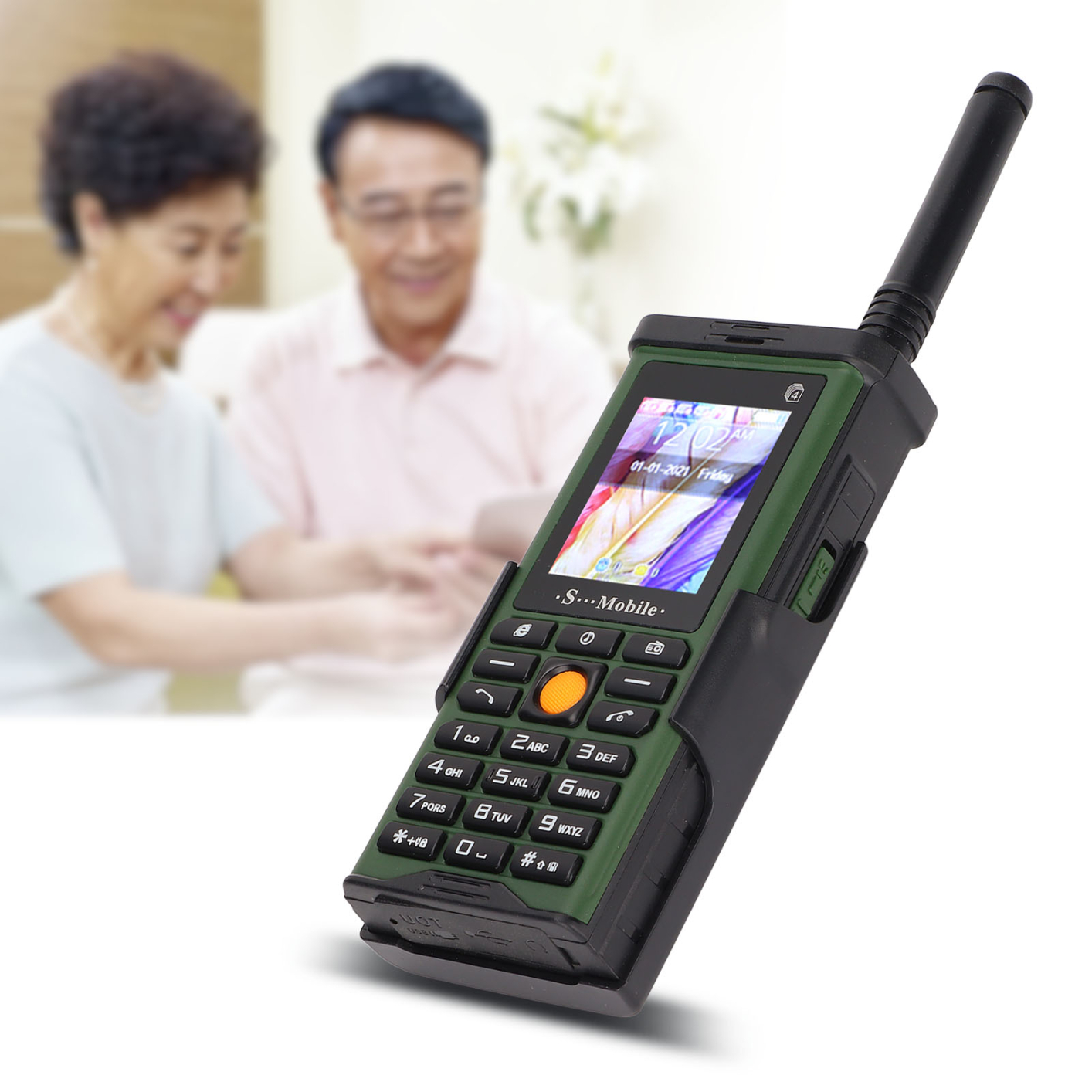 S‑G8800 Mobile Smartphone Unlocked Cell Phone 2G Retro Phone 4 SIM Card Large Button 2400mAh Capacity for Senior