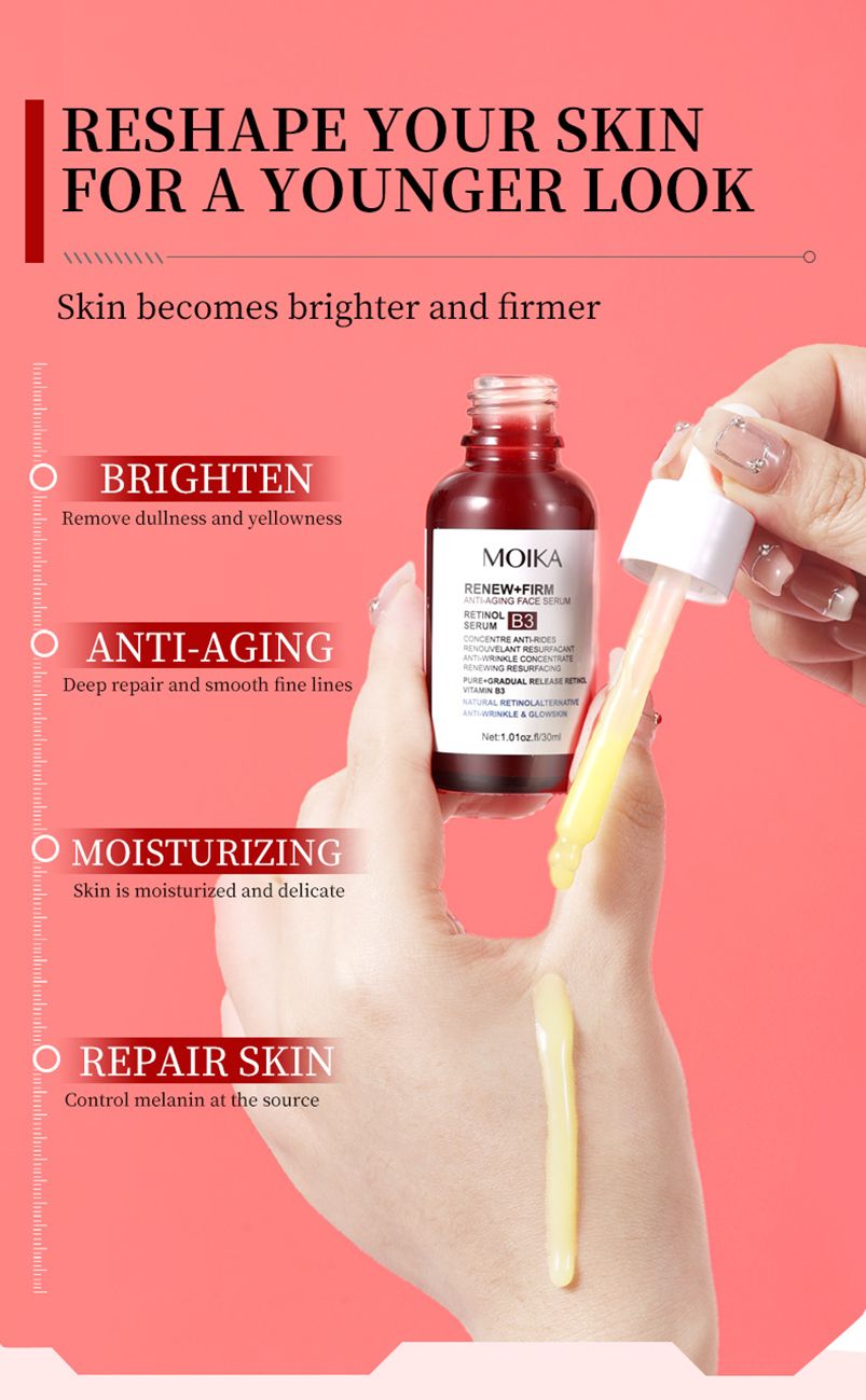 MOIKA Retinol B3 Essence Hydrating, Moisturizing, Locking Water, Anti-wrinkle and Firming