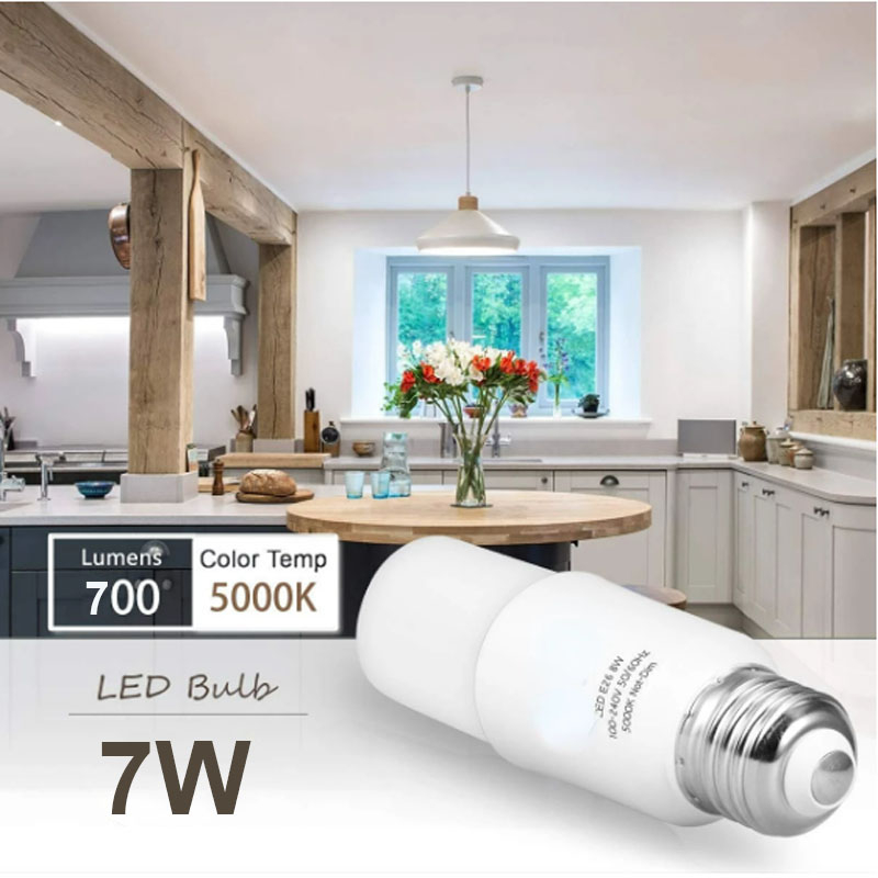 Leopard Cat LED E27 B22 Spiral Cylindrical Energy-saving Bulb 7W 12W 15W 20W Tubular LED Light Bulb AC220V  360 Degree Lamp Indoor Bar Coffee Bar Bedroom Home Lighting Decoration