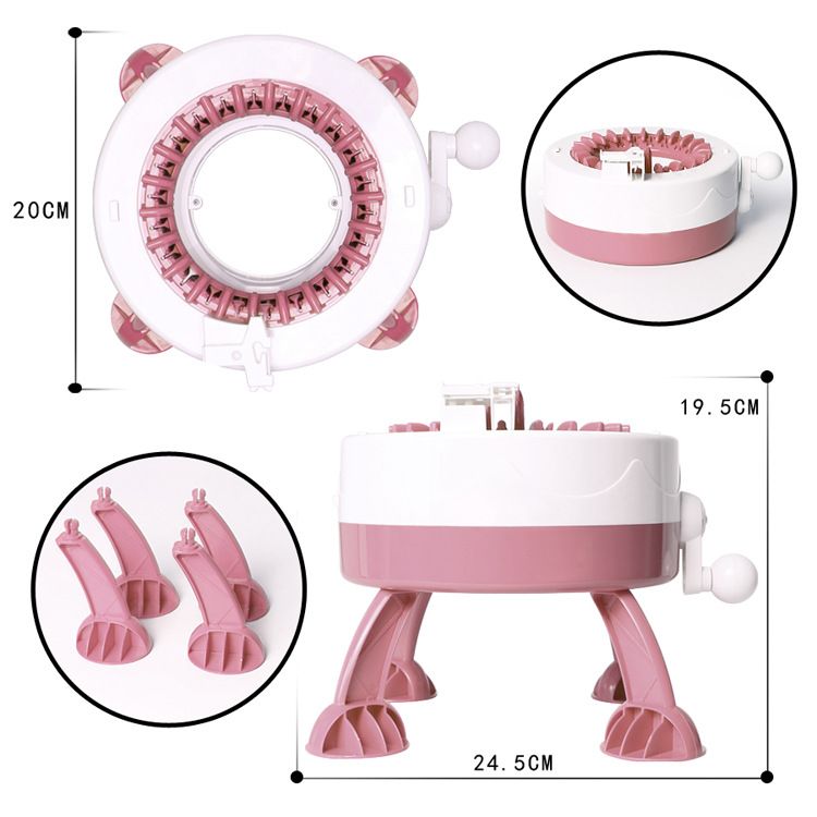 Handmade DIY Woolen Weaving Machine 22 Needle Star Cylinder Woolen Weaving Machine Yarn Weaver