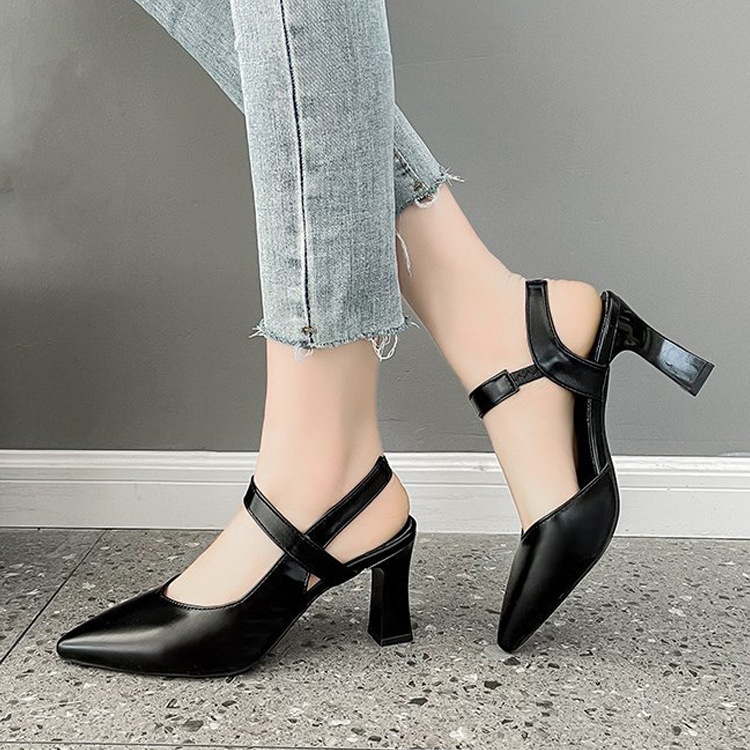 Sexy block sale heel shoes