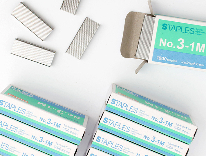 1000Pcs/Box Metal Staples No.12 24/6 Binding Stapler Office Binding Supplies School Stationary