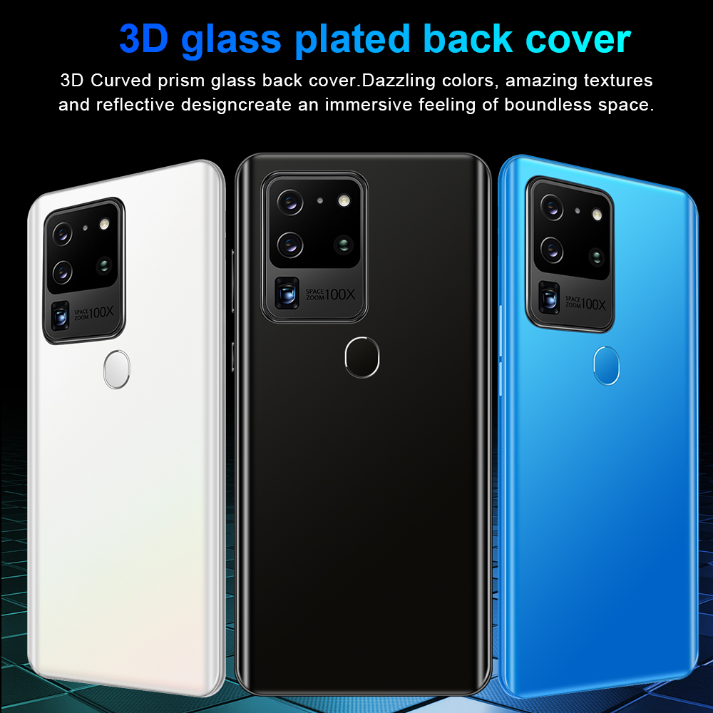 S30U Plus Smartphone 6.8Inch Full screen 8GB RAM+512GB ROM Dual Sim Dual Standby Face Recognition Mobile Phone