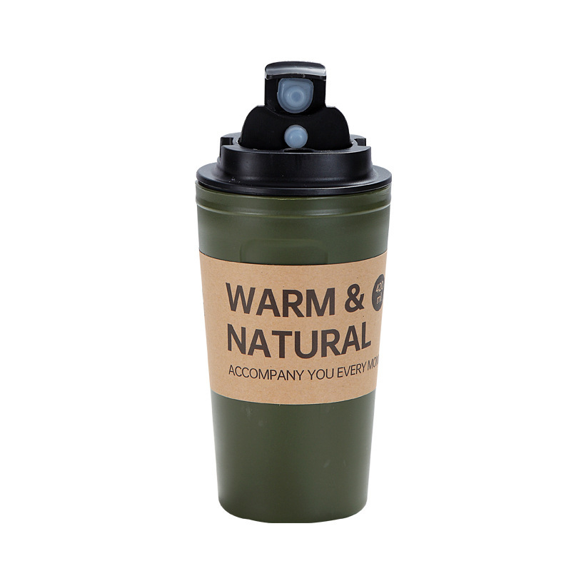 0646 Portable Mug Eco-friendly Single Layer Plastic Coffee Cup Travel Coffee Mug Leakproof Water Cup Mugs Drinking Cup Drinkware
