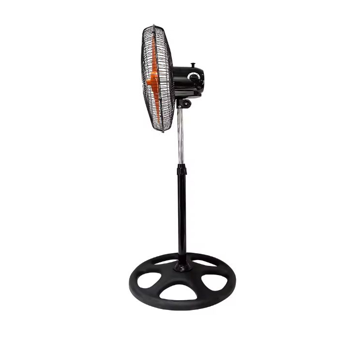 Itel New 18 inch 5 Blades electric standing fan 360 Degree Rotation 5 Hole Wheel Base Portable High Velocity Fan