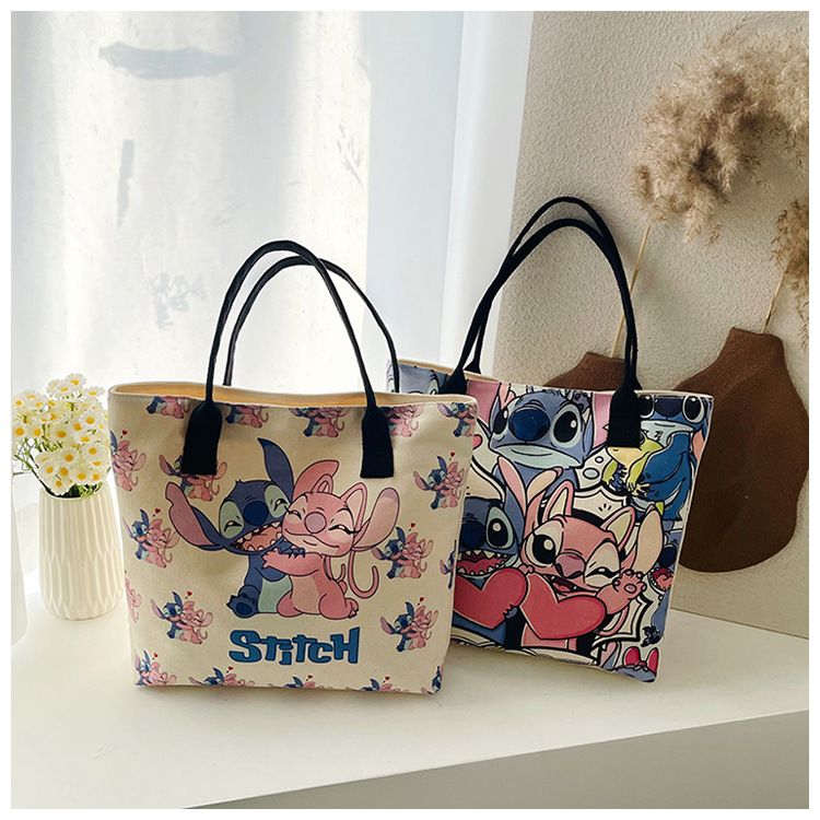 MISS DG Stitch bag shoulder bag large capacity tote bag cartoon cartoon Stitch cute ladies travel bag