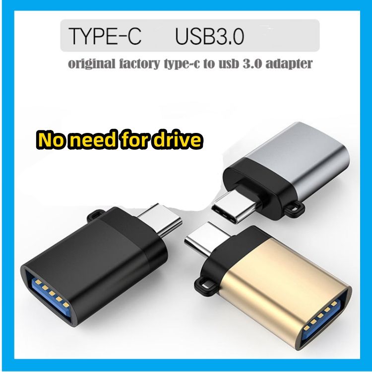 OTG adapter type-c to USB 3.0 adapter for connecting phone to mouse USB drive CRRSHOP Converters digital phone parts 