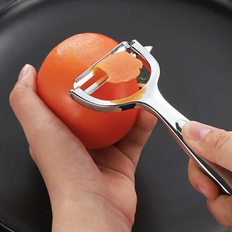 Stainless steel peeler, old - style pumpkin peeler, kitchen zinc - alloy fruit and vegetable peeler for household use, skin - scraping knife, peeling knife