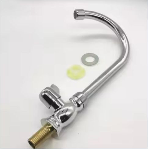  Steel Kitchen Faucet- Polished Kitchen Faucets Zinc alloy Body Faucet Straight Handle Sink Taps

