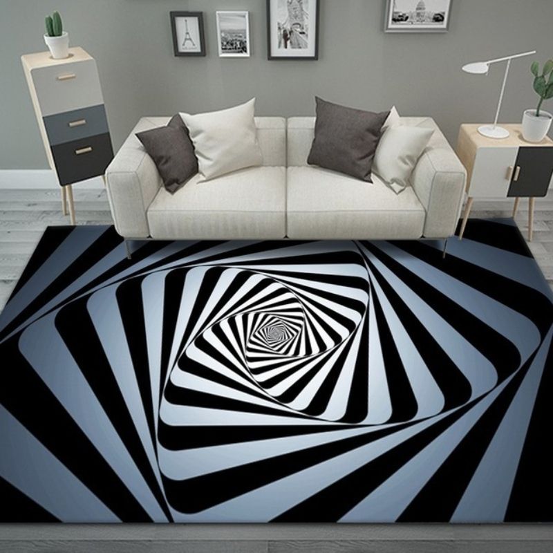 3D visual vortex carpet,40*60cm creative design, three-dimensional floor mat CRRSHOP home decor free shipping Floor Mat 