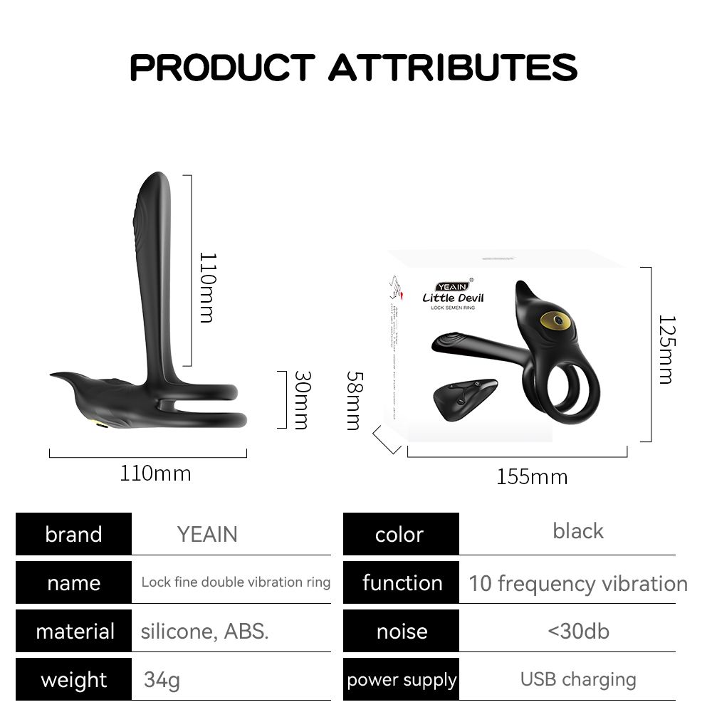 YY943 Vibrating Cock Ring, 3 in 1 Silicone Penis Ring with 10 Vibration Modes G-Spot & Clitoral Stimulator, Couple Vibrator Rechargeable Waterproof Adult Sex Toys with Remote Control for Men or Couples Play