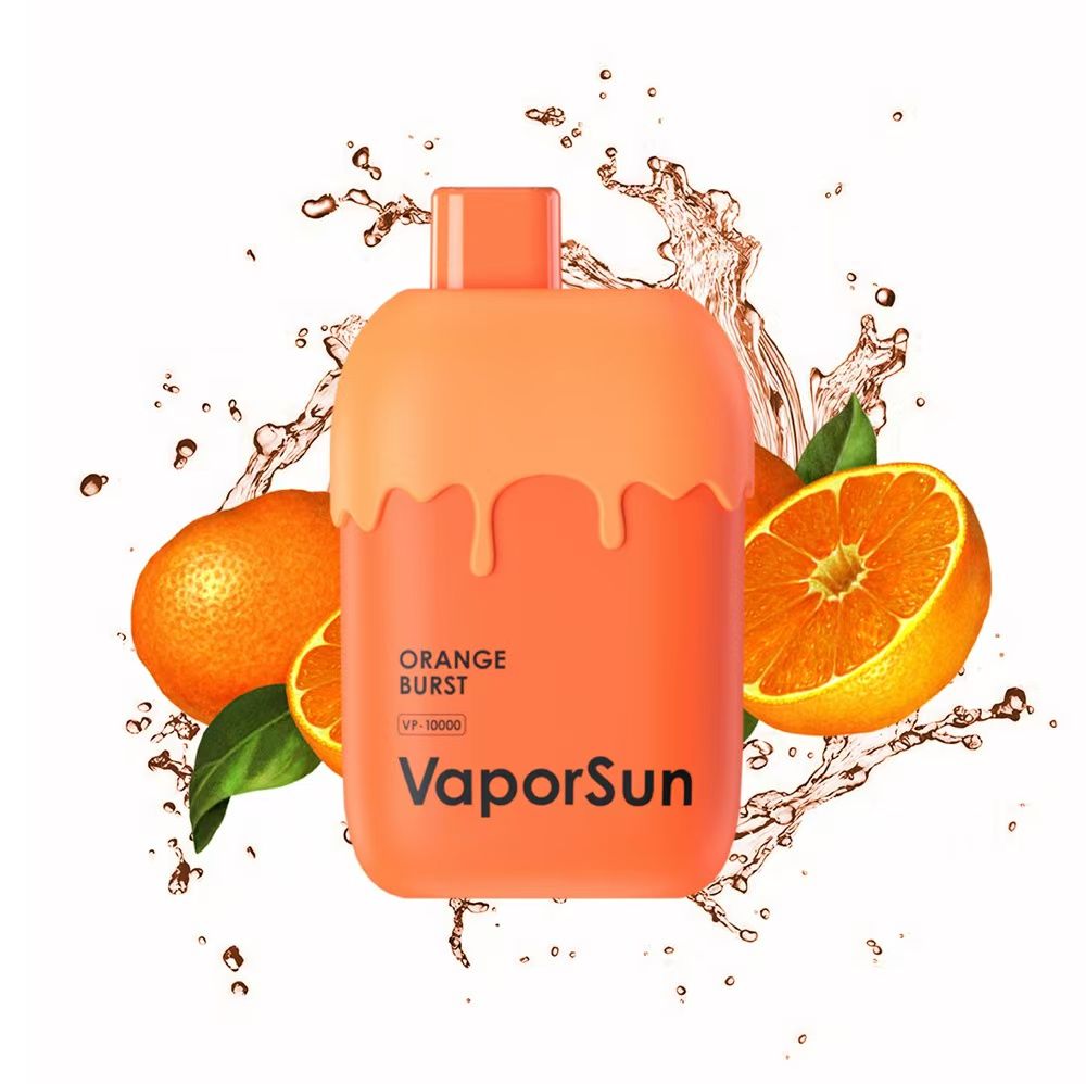 1 pcs VaporSun 10,000 puffs Vape Disposable e-cigarette 600 puffs 800 puffs 12000 puffs 15000 puffs 20000 puffs 25K puffs VapesOrange burst  